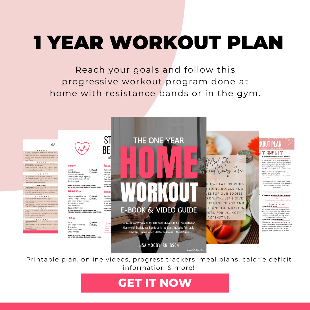 1 Year Home Workout Plan ✨ Resistance Bands at Home or Dumbbell/ Gym Friendly